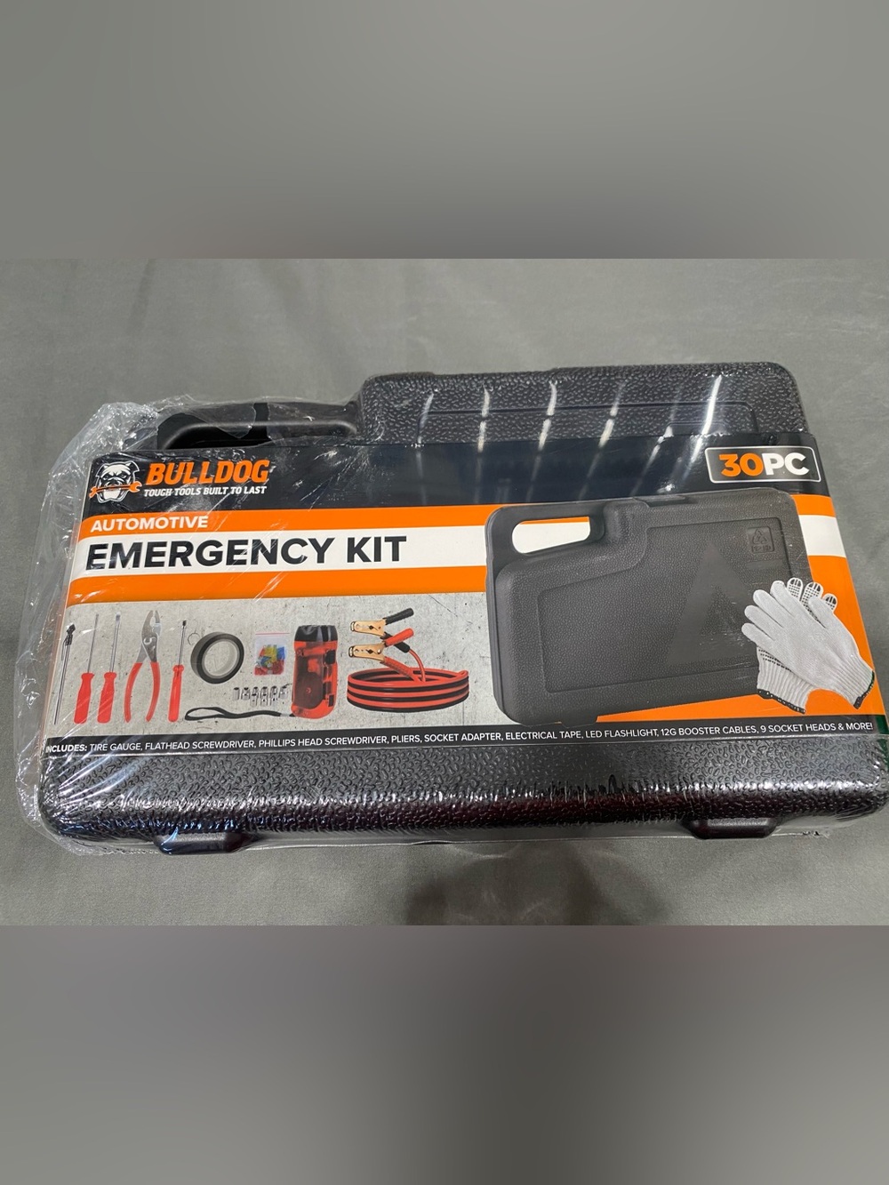 Bulldog 30pc Automotive Emergency Kit - Black